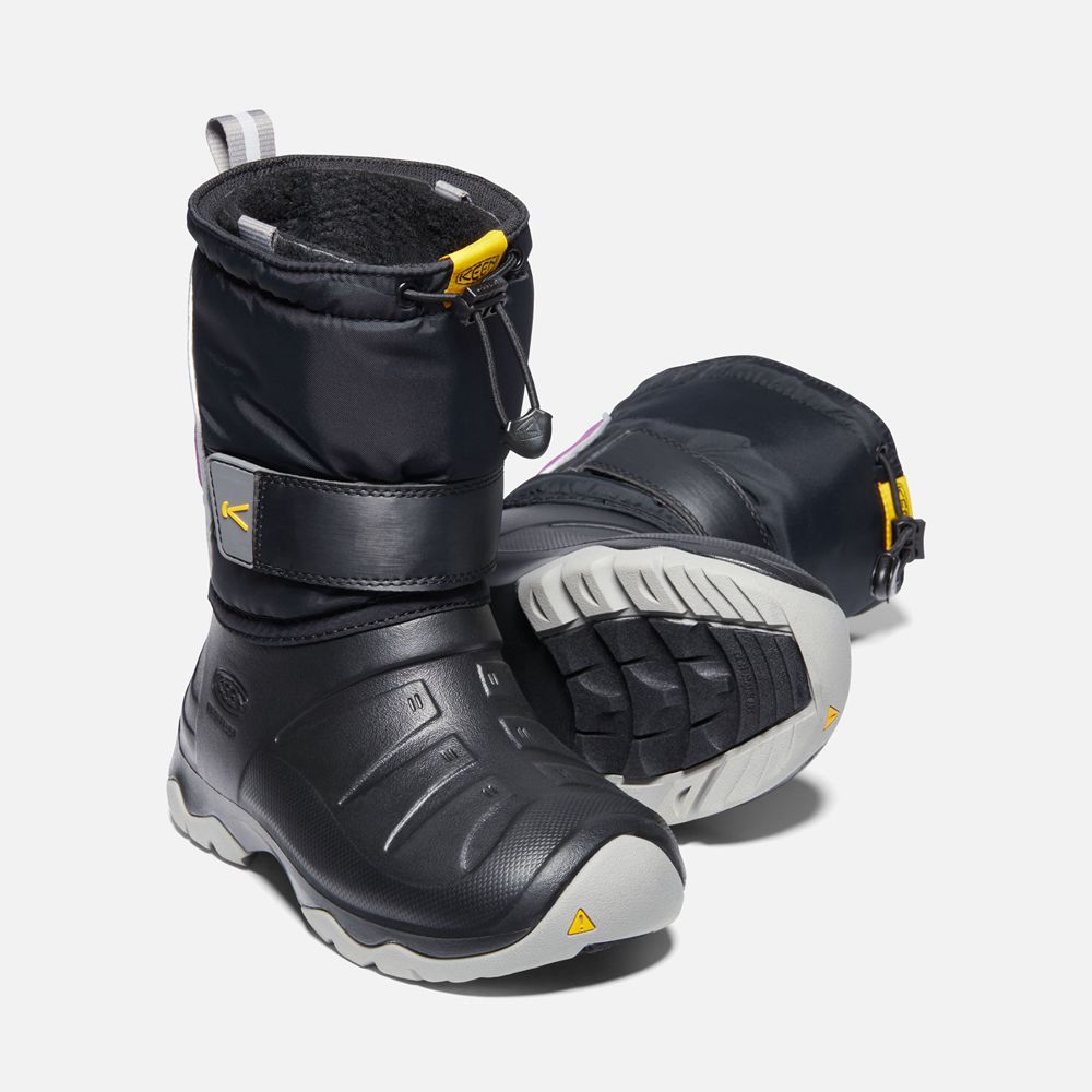 Botas de Montaña Keen Mexico Negros/Morados - Niños Lumi Ii Waterproof - MB1625489